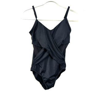 Embrace Your Curves™ by Miracle Brands®  Cross Front  One Piece Swimsuit Size S‎